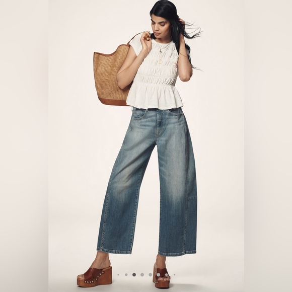 PILCRO by Anthropologie The Kenna Heritage Barrel Jeans - Picture 3 of 11